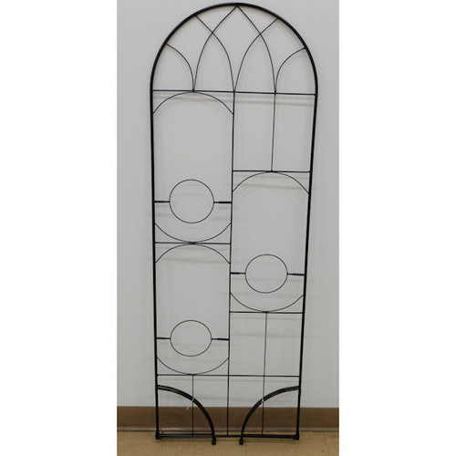10 Pcs-Garden Craft 60 in H  x 20 in W,Black Gothic Patio Trellis 3 Pot Planters