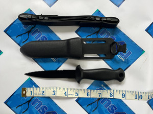 F4U Spearfishing Black Line Knife.