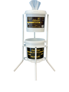 500 wipe Decontamination Station with trash receptacle.