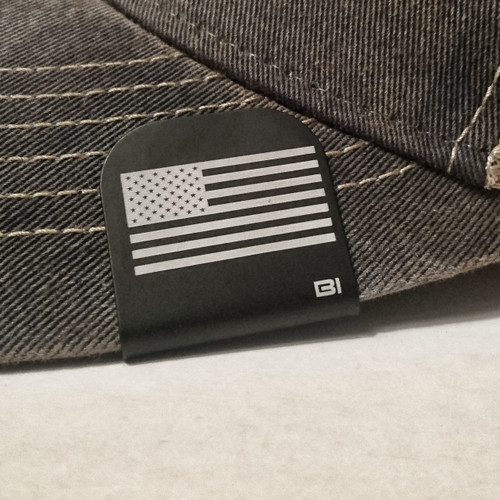 Hat clip Brim-it American Flag black/white