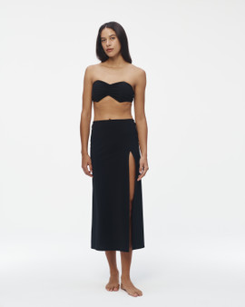 Basics slit maxi skirt