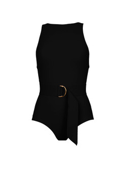 Angelina belted high neck tank (R21)