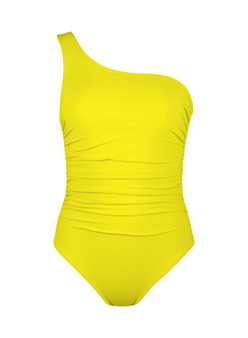 Basics ruched one shoulder with shelf bra (AW22)