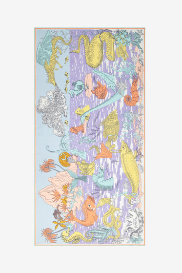 Scarf/Etole fantastique pastel Scarf/Etole fantastique pastel