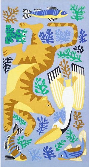 Fouta towel splash pastel