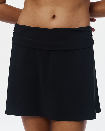 Basics ruched a-line mini skirt