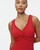 Basics ruffle v-neck underwire tank
