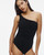Basics ruched one shoulder