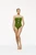 Maya ruched bandeau with shelf bra