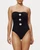 Maya ruched bandeau with shelf bra