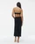 Basics slit maxi skirt