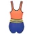 Trapunto Hi-Neck Zip Front Racer