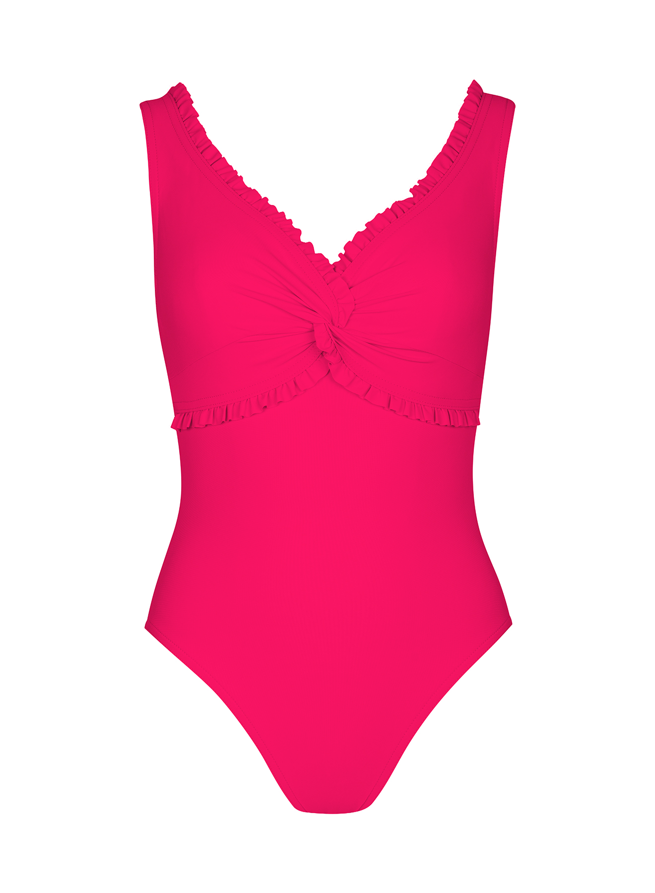 Basics ruffle v-neck underwire tank