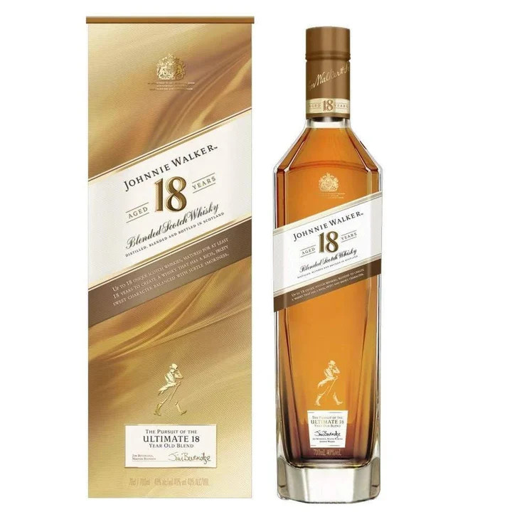 Johnnie Walker 18 Year Old Blended Scotch Whisky 700ml - OurCellar