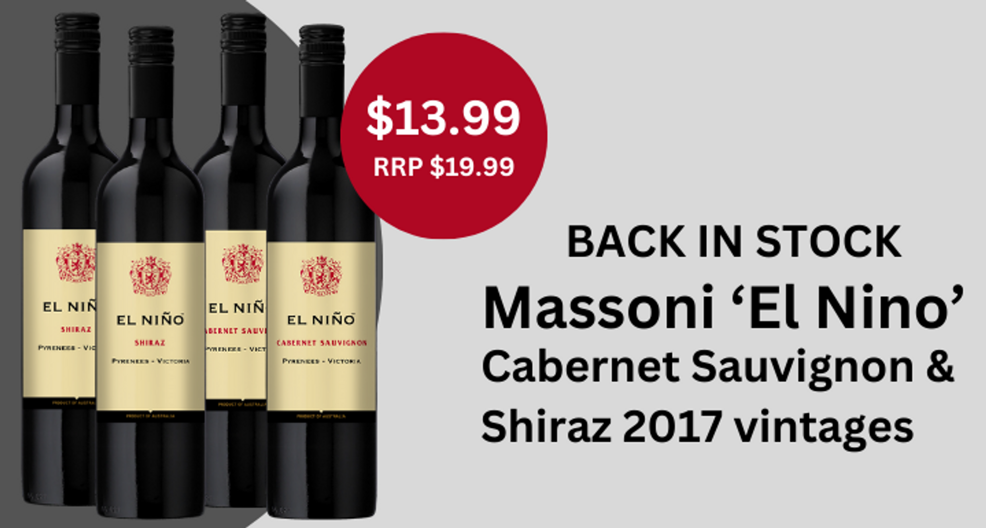 Massoni El Nino 2017 vintages Back In Stock 