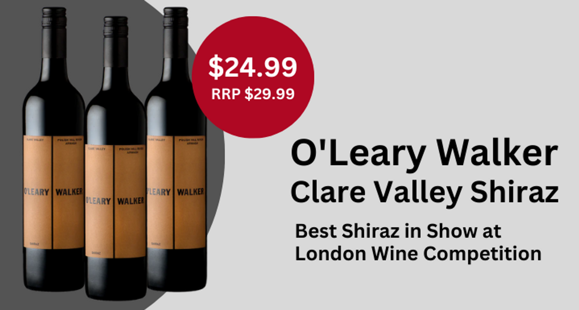 award winning wine from O leary Walker