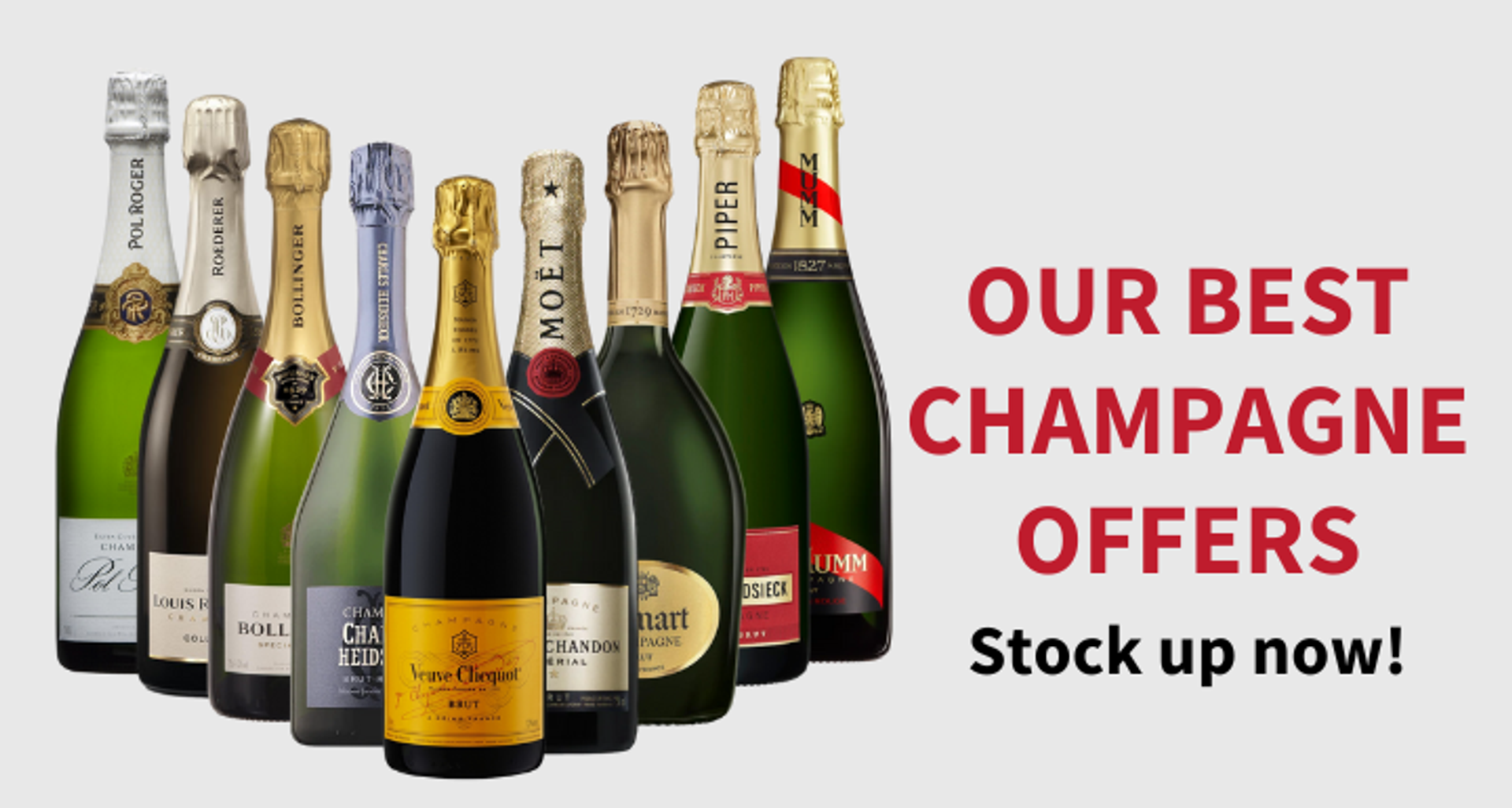Shop our best champagne offers