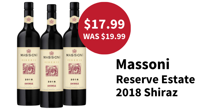 Massoni Reserve Estate Shiraz 2018