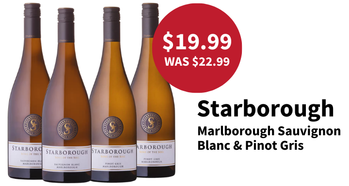 Starborough Marlborough Sauvignon blanc and Pinot Gris