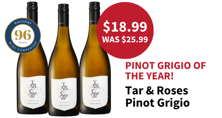 Tar and Roses Pinot Grigio named Pinot Grigio of the Year