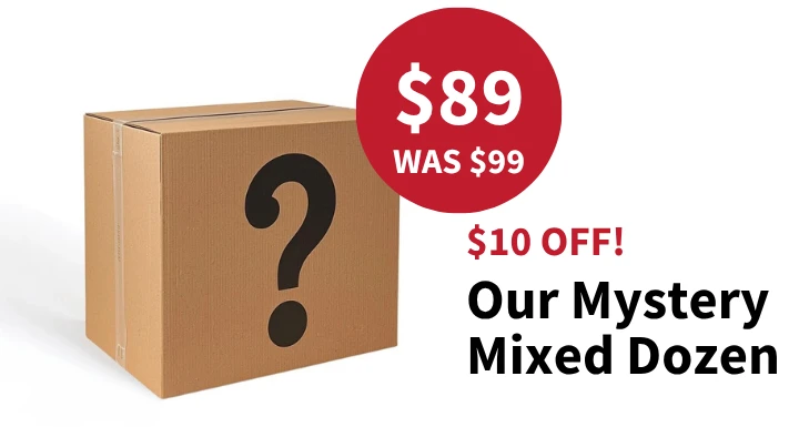 Save on our mystery mixed dozen case