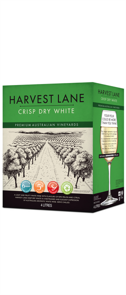 Harvest Lane Crisp Dry White 4 x 4lt Casks