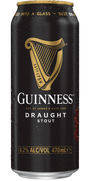 Guinness Draught 24 x 470ml Cans