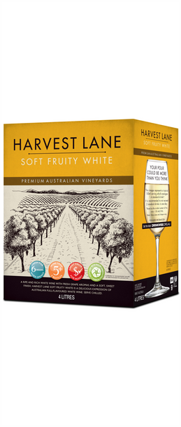 Harvest Lane Soft Fruity White 4 x 4lt Casks