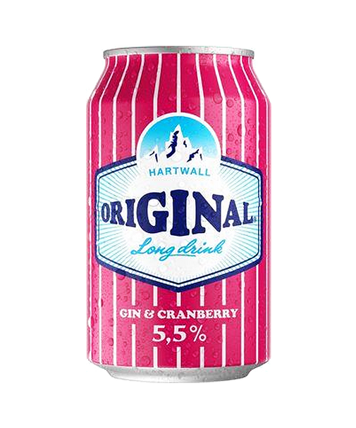 Hartwall Original Long Drink Cranberry 24 x 330ml Cans