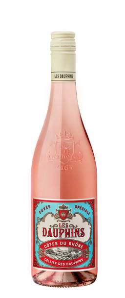 Les Dauphins Cote Du Rhone Rose 750ml