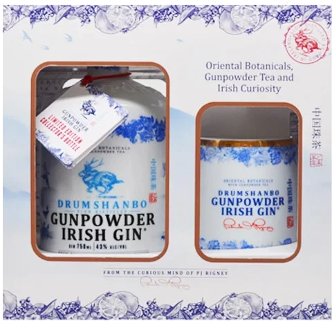 Drumshanbo Gunpowder Irish Gin Ceramic Gift Set 700ml