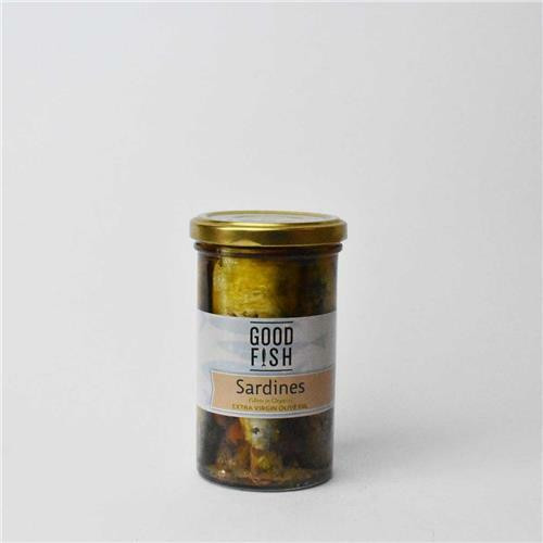 Good Fish Sardines in Olive Oil Jar 195g