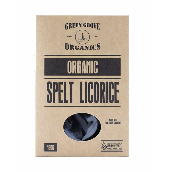 Green Groves Organic Spelt Licorice 180g