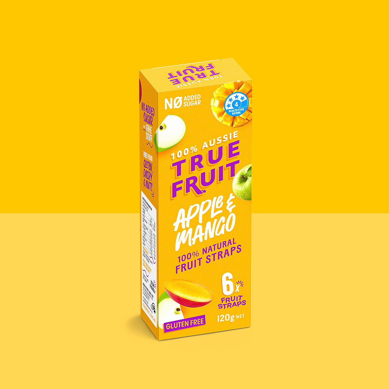 True Life Mango True Fruit Apple & Mango Strap 6x20g