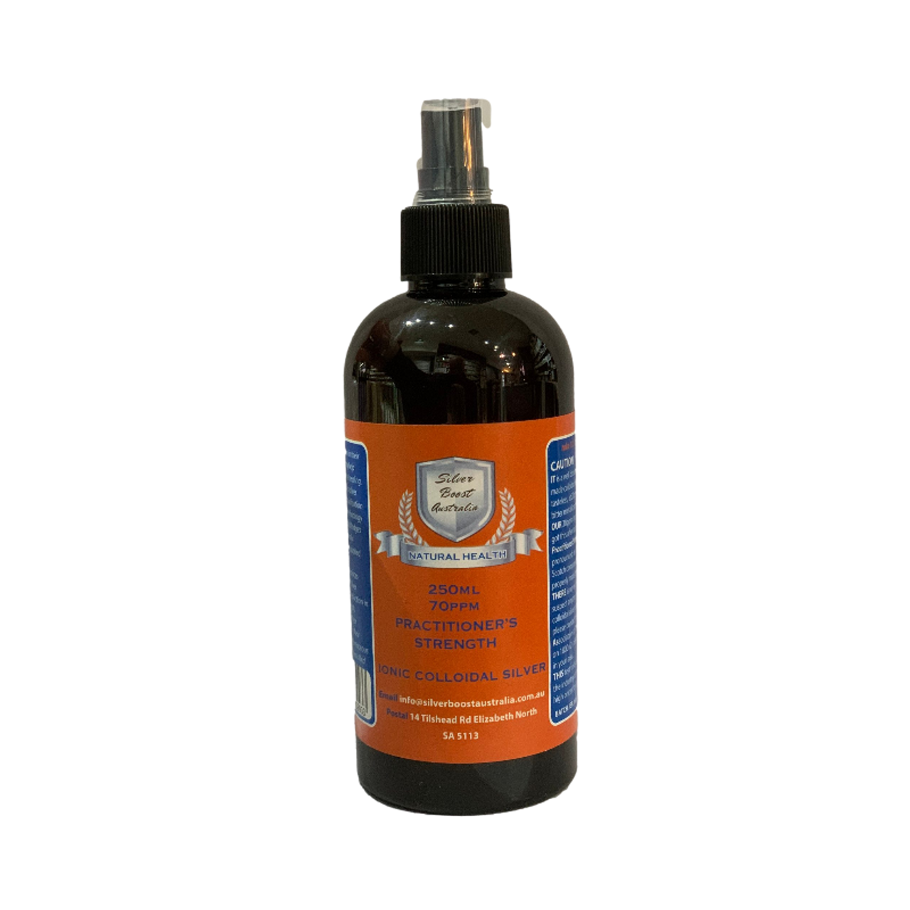 Silver Boost Colloidal Silver 70PPM 250ml SPRAY BOTTLE