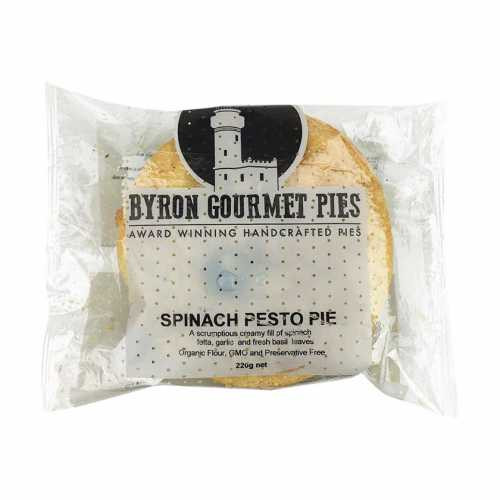 Byron Gourmet Pies Spinach Pesto Pie 220g (FROZEN)