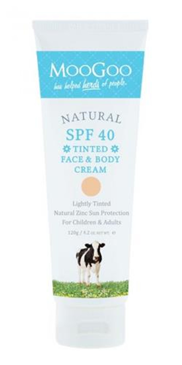 Natural SPF40 Tinted Face & Body Cream 120g Moses and Co. Market Wholefoods
