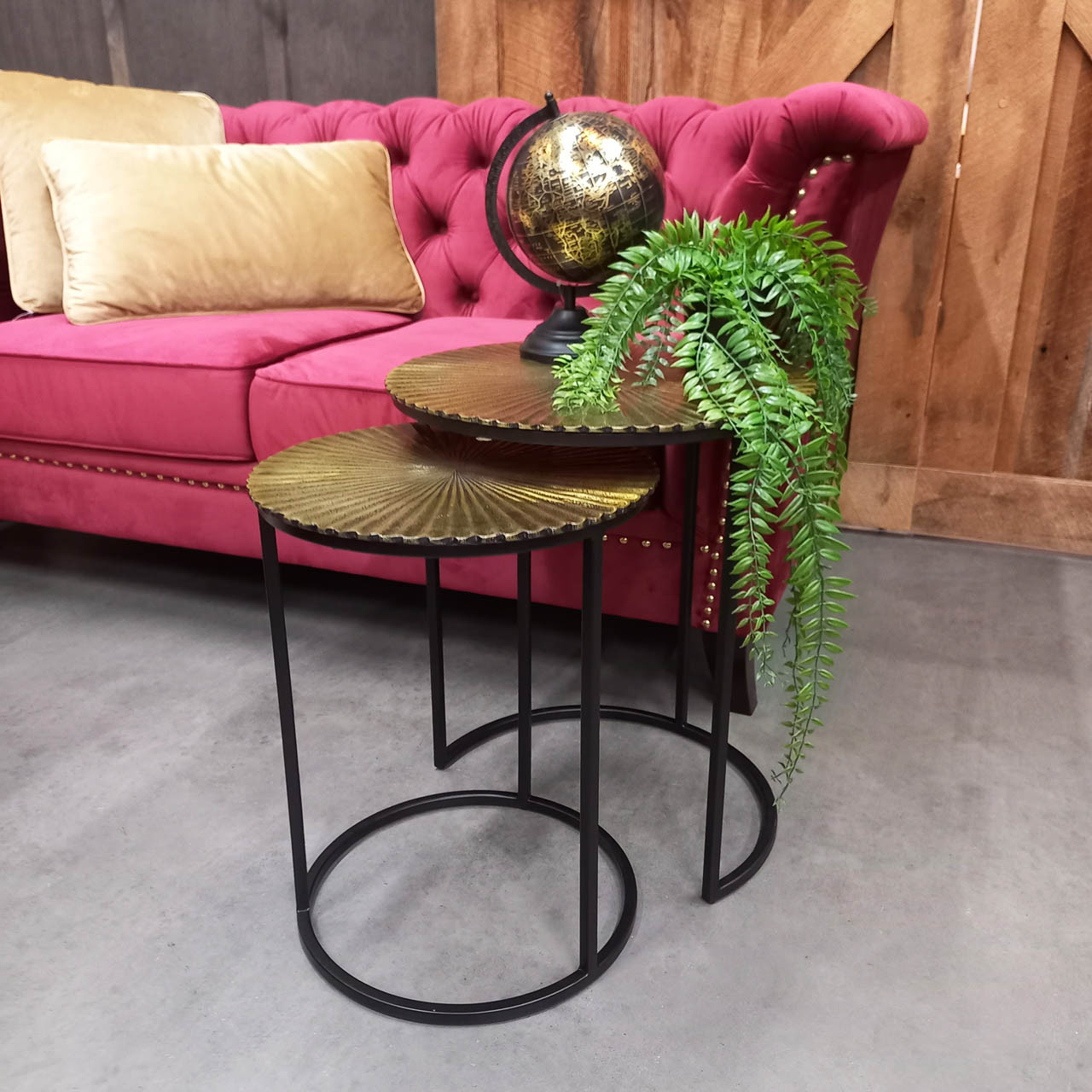 Pink and gold coffee table cheap