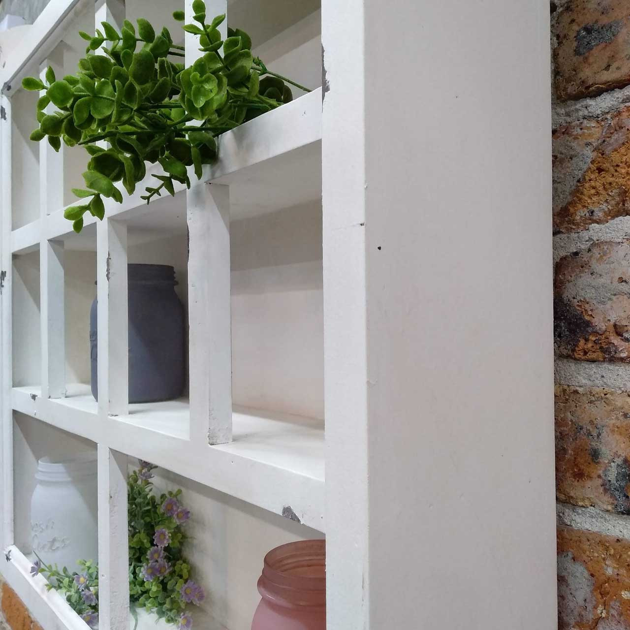 Wall Organizer Distressed White Peppers Trading Co