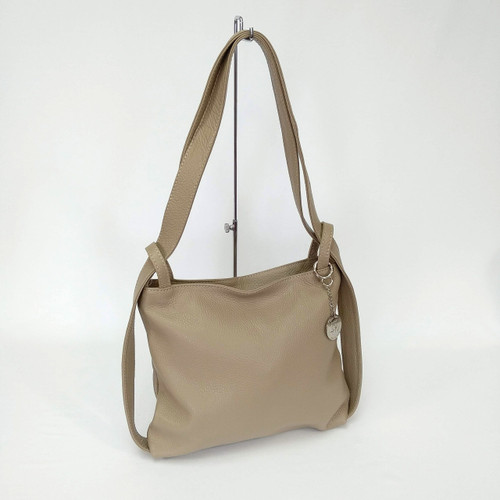 Francesca Leather Multi Handbag - Latte