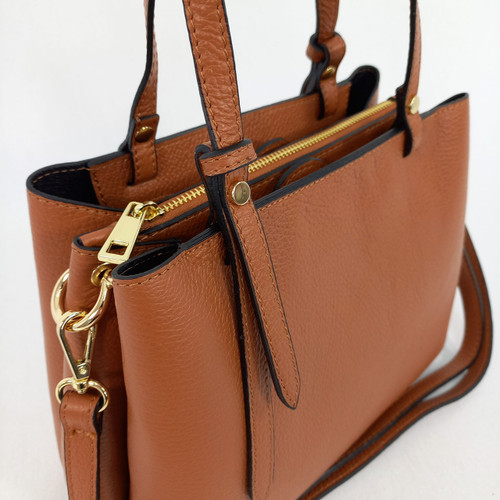 Fiona leather satchel 2025