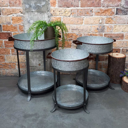 Planter Stand w/Tray Sm