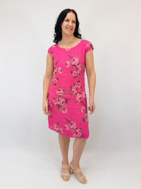Midi Dress - Wild Rose - Fuchsia