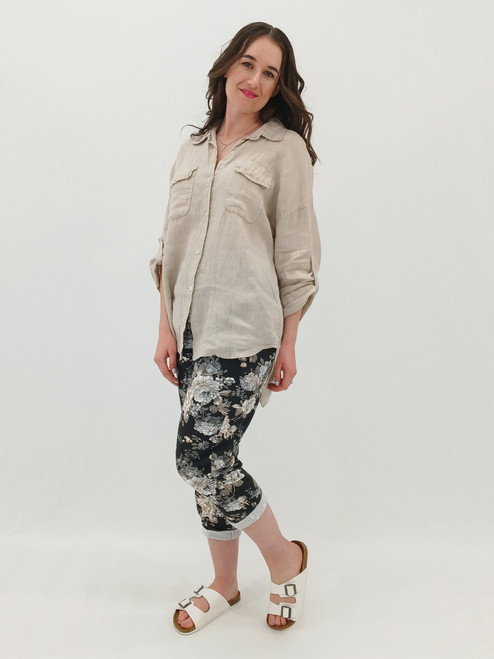 Hester Linen Shirt - Natural