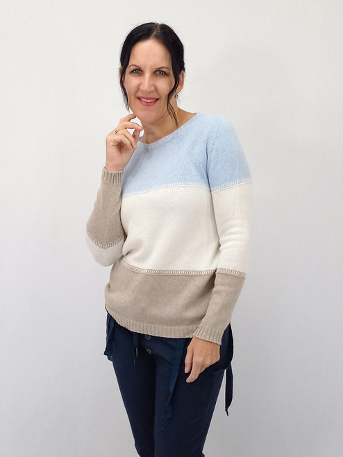 Antonia Cashmere Sweater - Light Blue