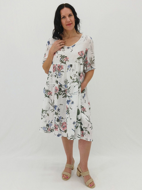 Daria Babydoll - Wild Flower - White