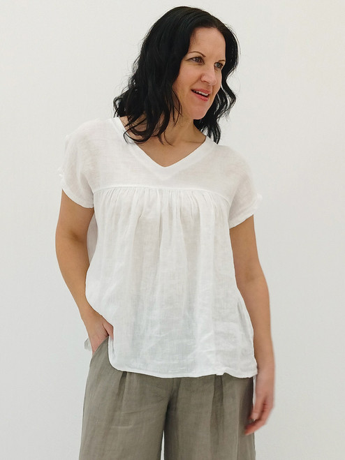Lolita Gathered Blouse - White