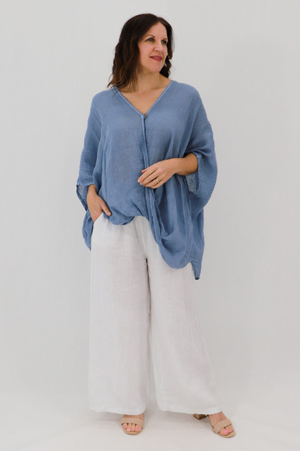 Gloria Twisted Throwover - Blue Wash