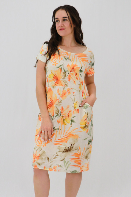 Genevieve Summer Dress - Orange