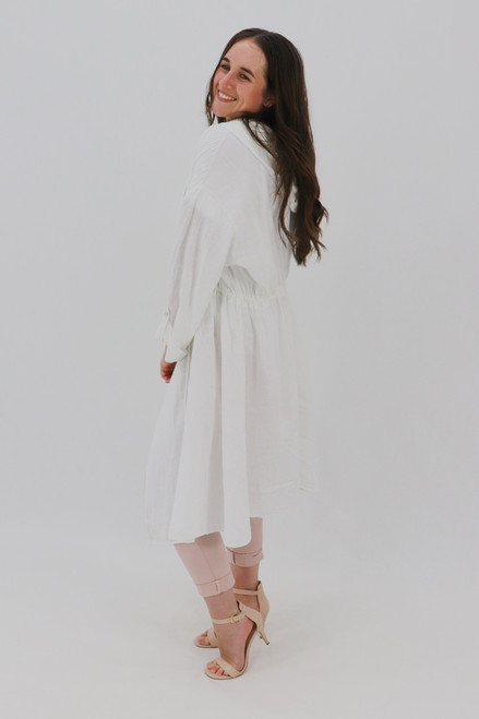 Amabel Open Trench - White
